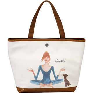 Namaste 16" x 12" Canvas Tote Bag