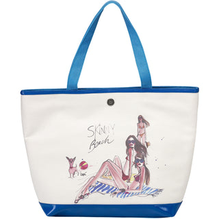 Skinny Beach 16" x 12" Canvas Tote Bag