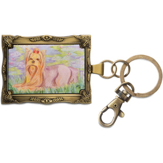 Yorkshire Terrier Bonet - 2" x 2.75" Keychain