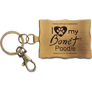 Poodle Bonet - 2" x 2.75" Keychain