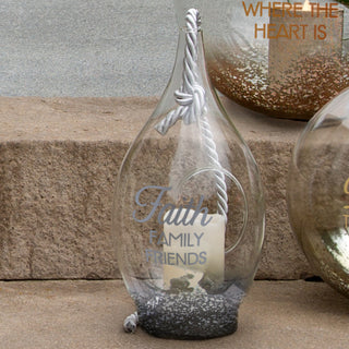 Faith 11.5" Smoke Glass Lantern