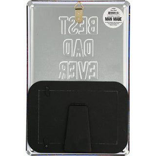 Best Dad 8" x 11.75" Tin Frame (Holds 6" x 4" Photo)