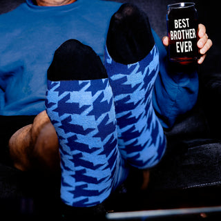 Best Brother 16 oz Beer Can Glass and Sock Set