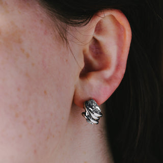 Crystal Golden Shadow Galactic Gold Plated Austrian Element Stud Earrings