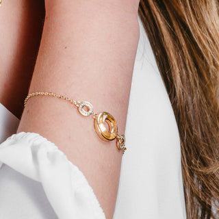 Cosmic Gold Plated Austrian Element Bracelet