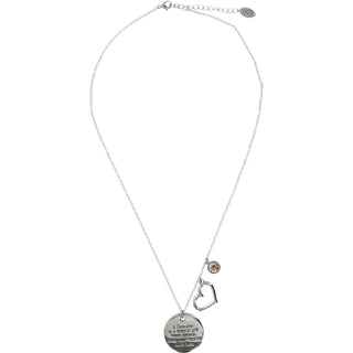 Grandma Golden Shadow Crystal 16.5"-20.5" Engraved Rhodium Plated Austrian Element Necklace