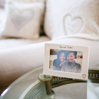 Special Sister 7.5" x 5.5" Ceramic Frame (Holds 6" x 4" Photo)