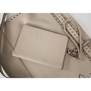 Lorin Gray Gray Studded Slouch Bag