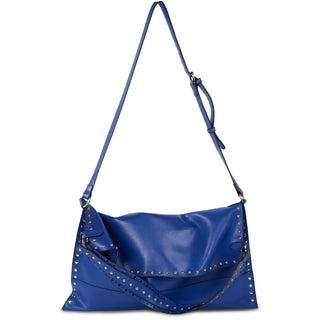 Lorin Gray Gray Studded Slouch Bag