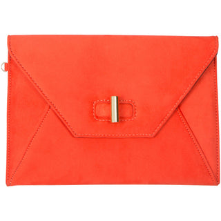 Valerie Chocolate 10.5" x 0.5" x 7.5" Oversized Clutch