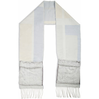 Winter White 71" Brushed Acrylic Faux Fur Pocket Scarf