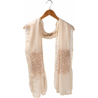 Mint 70" x 30" Lace Accent Scarf