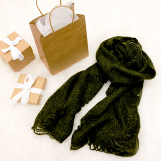 Camel 78" x 14.5" Ripped Scarf