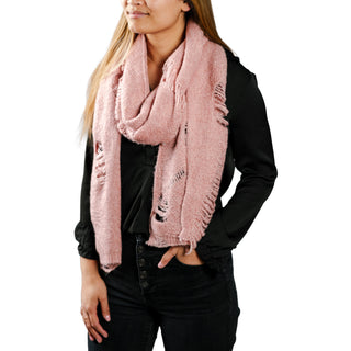 Camel 78" x 14.5" Ripped Scarf