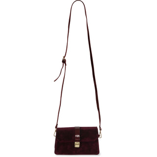 Black Velvet Crossbody Bag