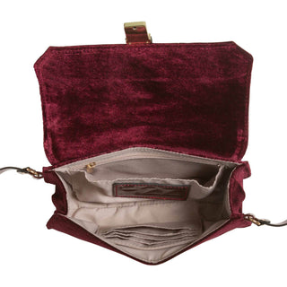 Black Velvet Crossbody Bag