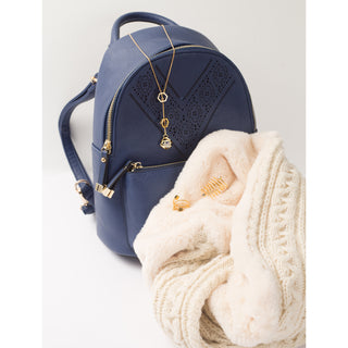 Winter Cream Cable Knit & Faux Fur Infinity Scarf