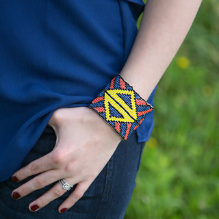 Afterglow 2" Beaded Stretch Bracelet