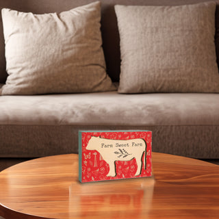 Farm Sweet Farm 7" x 4.5" Plaque