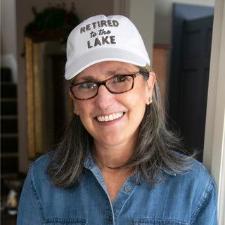 Lake White Adjustable Hat