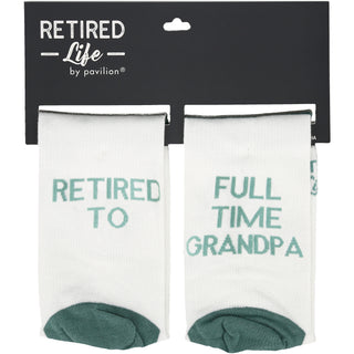 Full Time Grandpa S/M Cotton Blend Sock