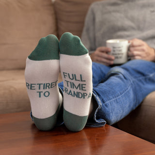 Full Time Grandpa S/M Cotton Blend Sock