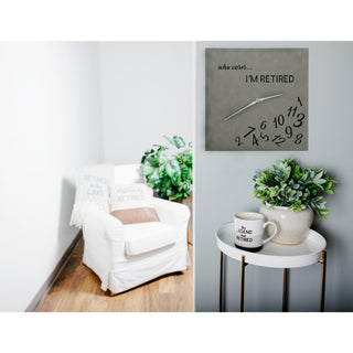 Who Cares 12.25" Wall Clock