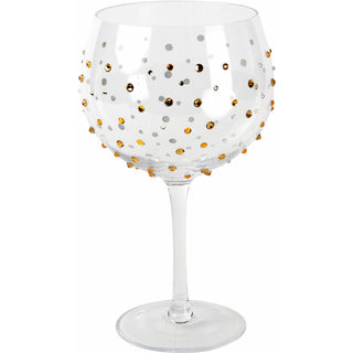 Gold 24 oz Gemstone Glass