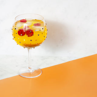 Gold 24 oz Gemstone Glass