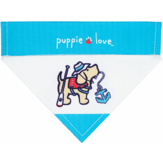 Lake 7" x 5" Canvas Slip on Pet Bandana