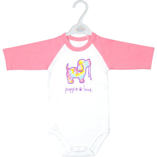 Tie Dye 6-12 Months 3/4 Length Pink Sleeve Onesie