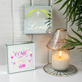Child 6" Lit-Mirrored Plaque