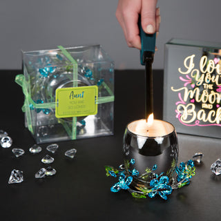 Aunt Blue Flower 3.5 oz 100% Soy Wax Candle Scent: Jasmine