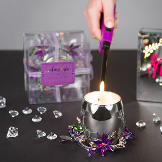 Godmother Purple Flower 3.5 oz 100% Soy Wax Candle Scent: Jasmine