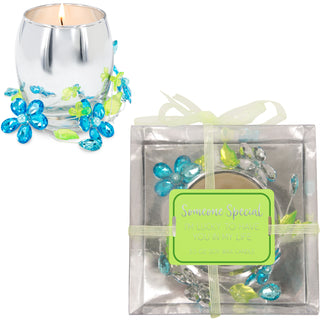 Someone Special Blue Flower 3.5oz 100% Soy Wax Candle Scent: Jasmine