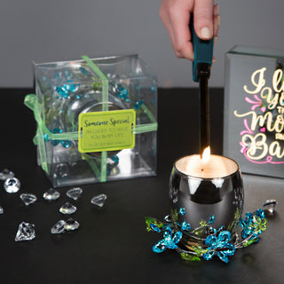 Someone Special Blue Flower 3.5oz 100% Soy Wax Candle Scent: Jasmine