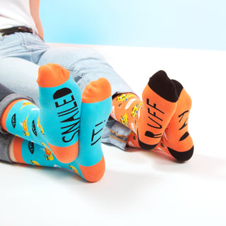 Ruff Day S/M Unisex Cotton Blend Sock