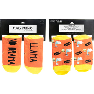 No Drama Llama S/M Unisex Cotton Blend Sock