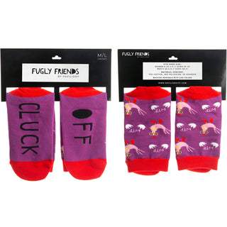 Cluck Off M/L Unisex Cotton Blend Sock