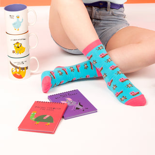 Shit Happens M/L Unisex Cotton Blend Sock