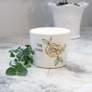 Stay Strong 8 oz - 100% Soy Wax Candle Scent: Tranquility