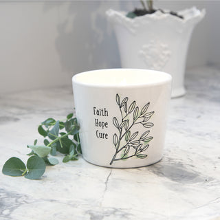 Faith Hope Cure 8 oz - 100% Soy Wax Candle Scent: Tranquility