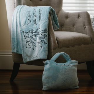 Positivity 50" x 60" Travel Blanket with Carry Case