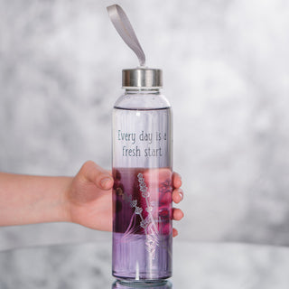 Fresh Start 16.5 oz Glass Water Bottle