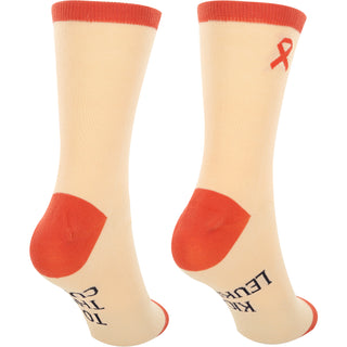 Leukemia S/M Unisex Sock