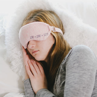 Love Knitted Eye Pillow Hot or Cold Gel Compress
