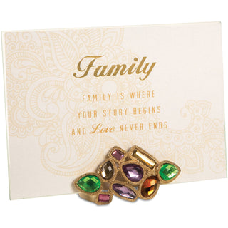 Family 5" x 7" Jeweled Photo Frame