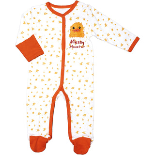 Orange Messy Monster 0-6 Months Sleeper