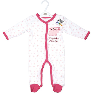 Pink Cupcake Monster 0-6 Months Sleeper