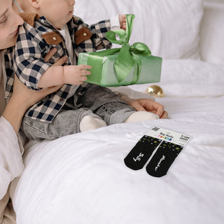 Green Silly Monster 0-12 Month Non-slip Baby Socks
